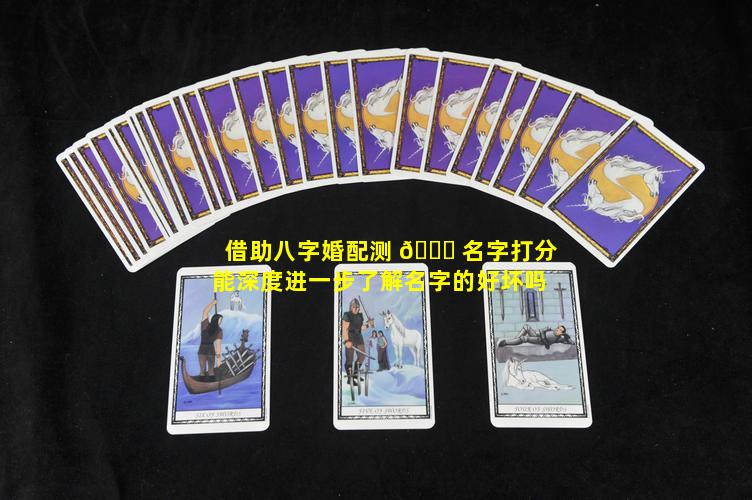 借助八字婚配测 🐝 名字打分能深度进一步了解名字的好坏吗